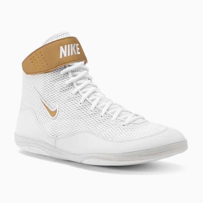 Pánská zápasová obuv Nike Inflict 3 white/metallic gold