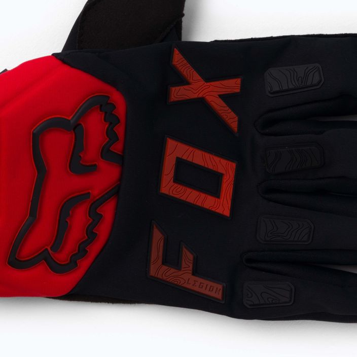 FOX Legion pánské cyklistické rukavice černá/červená 25800_017_S 4