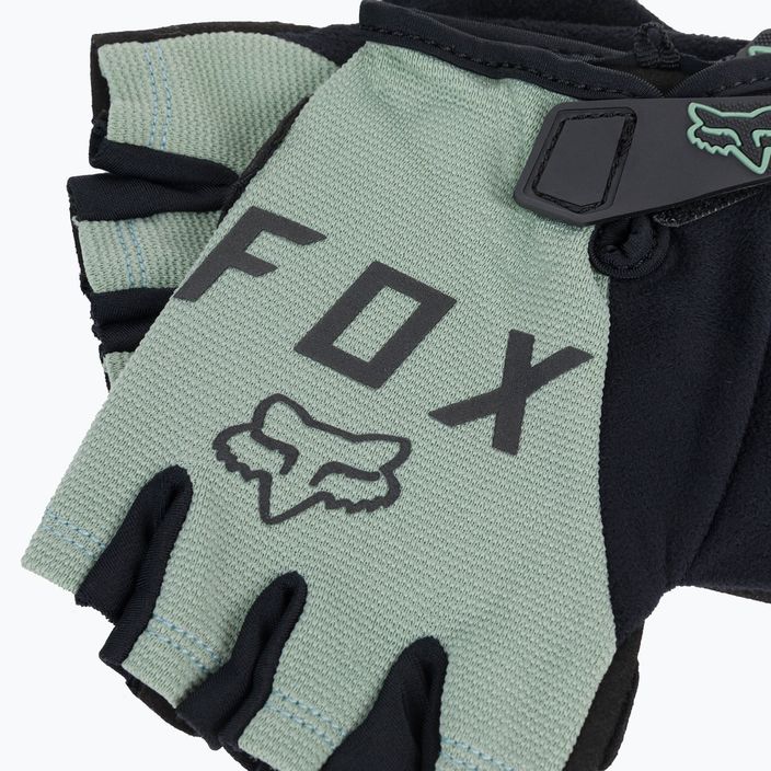 Dámské cyklistické rukavice FOX Ranger Gel Short black green 27386 4