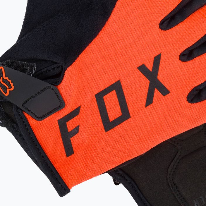 Pánské cyklistické rukavice FOX Ranger Gel černo-oranžové 27379 4