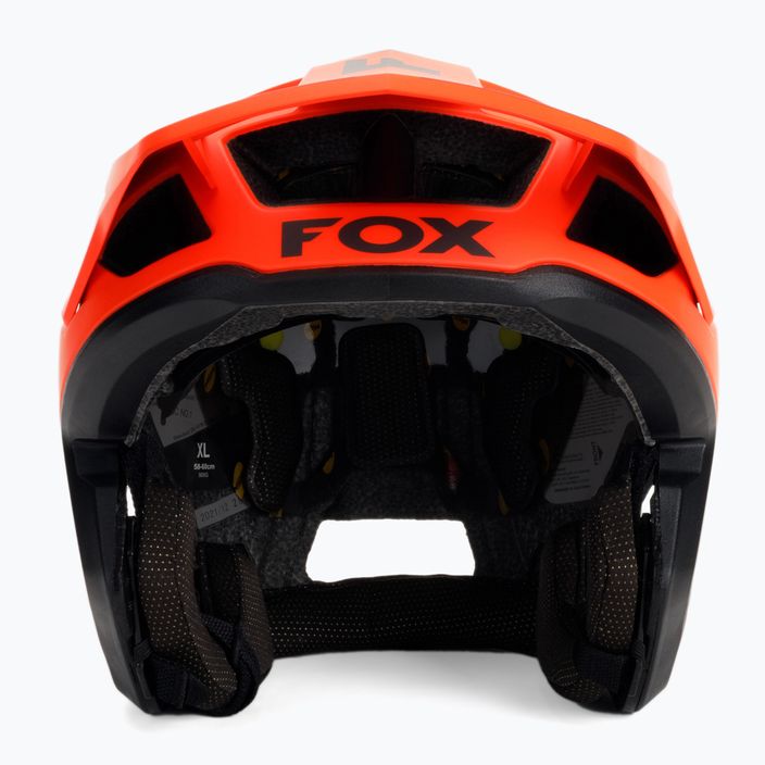 Cyklistická přilba FOX Dropframe Pro Dvide oranžovo-černá 29396 2