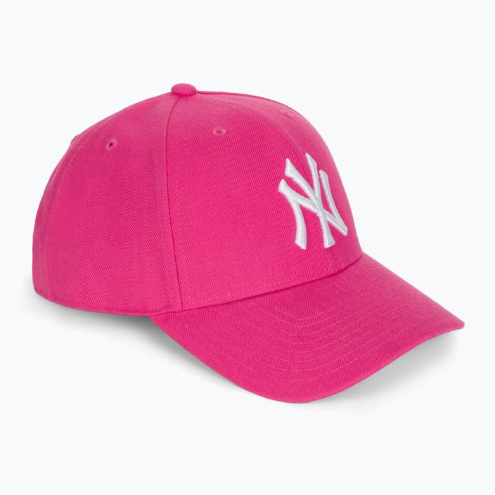 47 Značka MLB New York Yankees MVP SNAPBACK magenta baseballová čepice