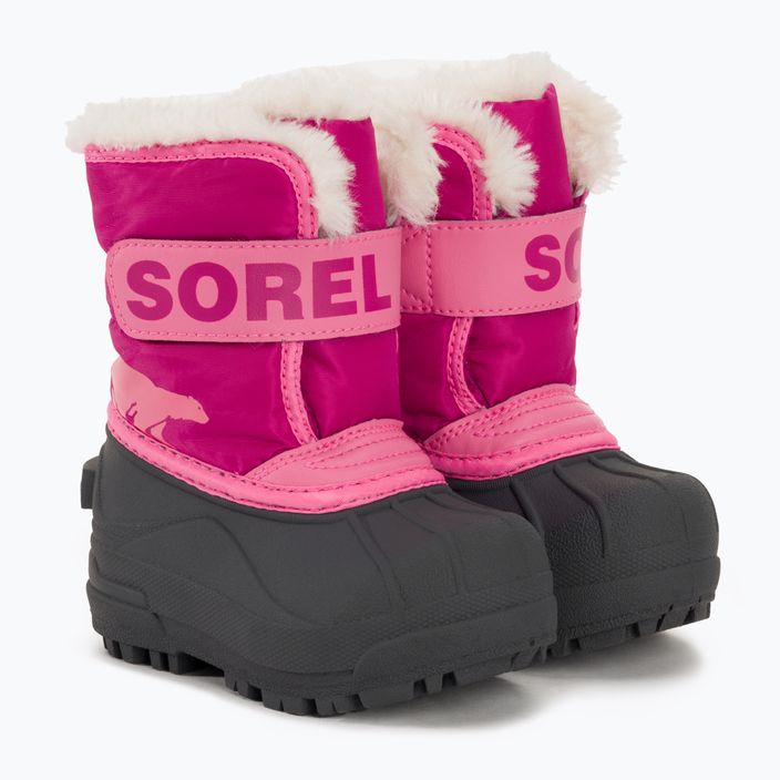 Dětské sněhule Sorel Snow Commander tropical pink/deep blush 4
