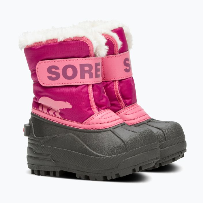 Dětské sněhule Sorel Snow Commander tropical pink/deep blush 9
