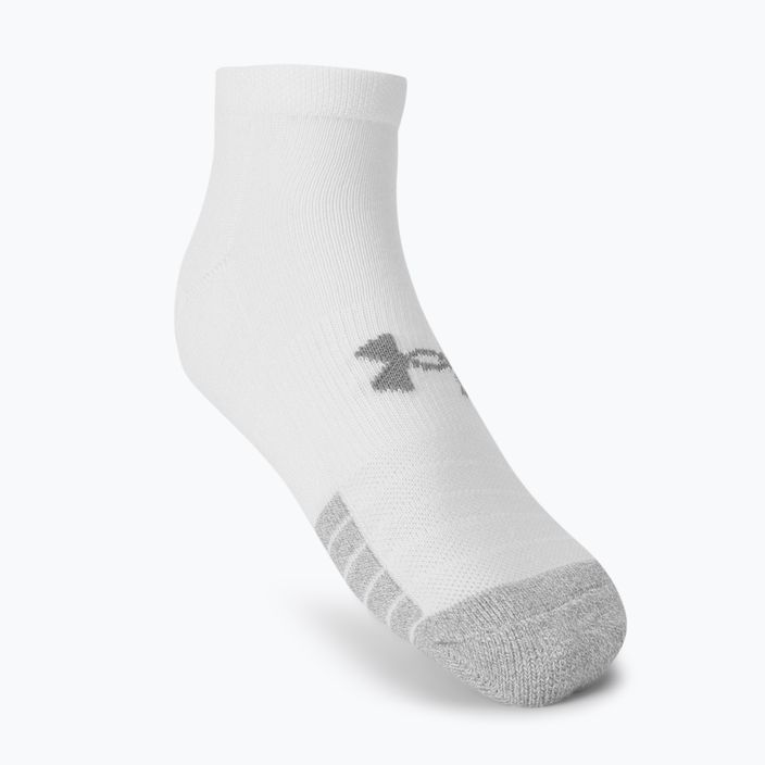 Under Armour Heatgear Low Cut sportovní ponožky 3 páry bílé 1346753 2