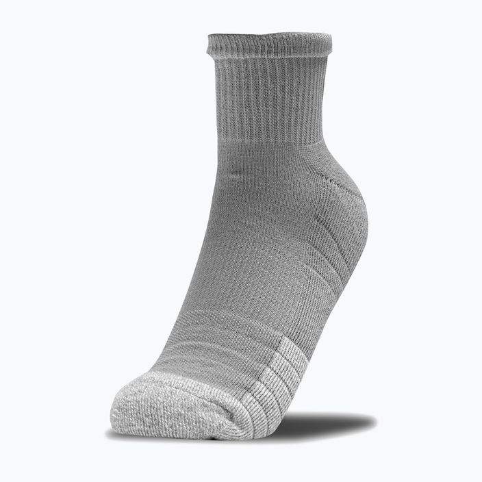 Under Armour Heatgear Quarter sportovní ponožky 3 páry šedá/černá/bílá 1353262 3