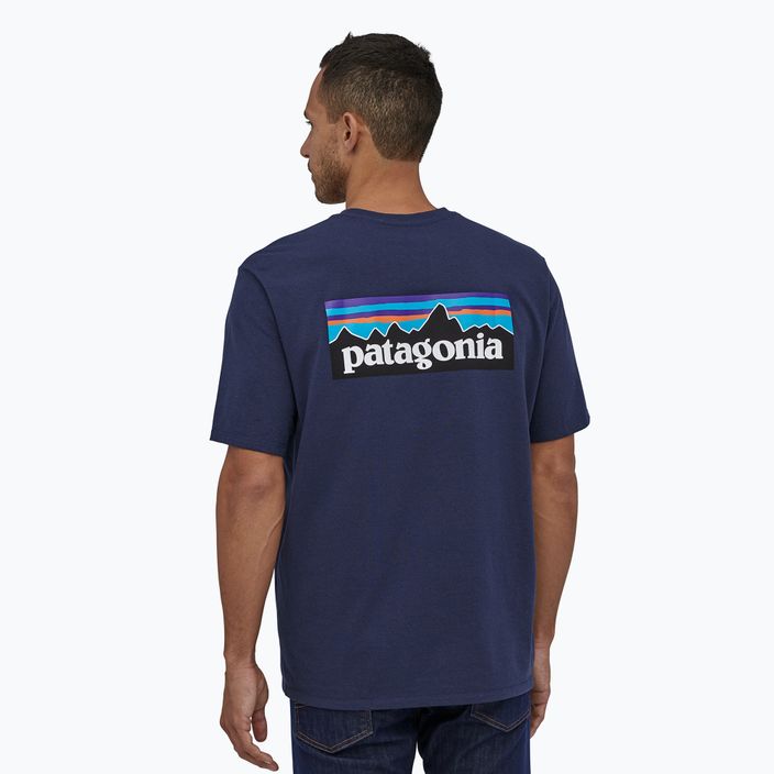 Pánské trekingové tričko Patagonia P-6 Logo Responsibili-Tee classic navy 2