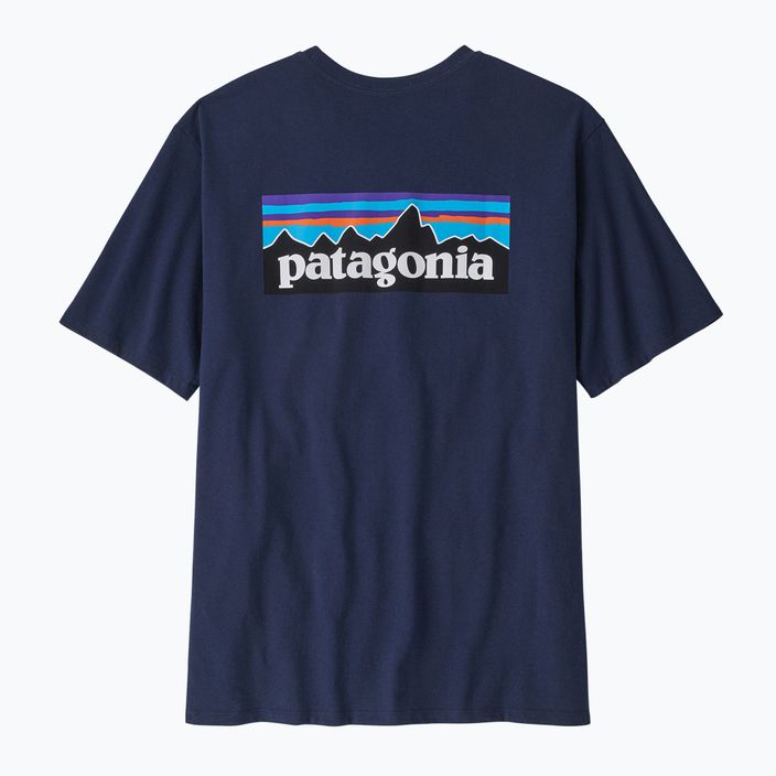 Pánské trekingové tričko Patagonia P-6 Logo Responsibili-Tee classic navy 6