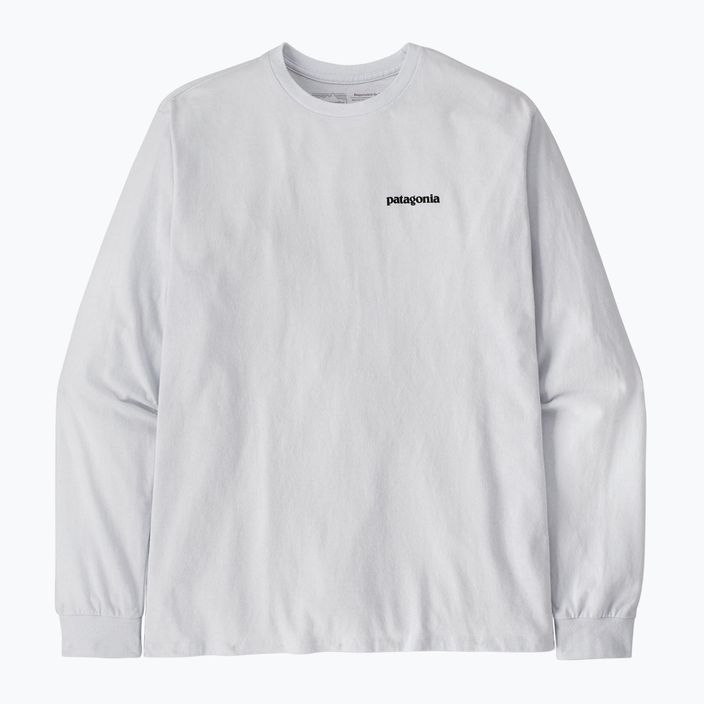 Pánské tričko Patagonia P-6 Logo Responsibili Longsleeve white 3