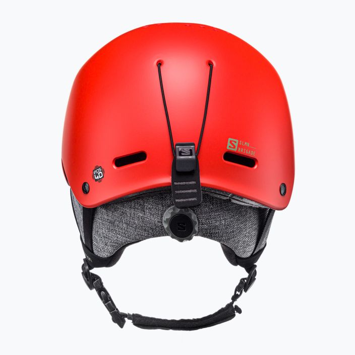 Lyžařská helma Salomon Brigade oranžová L41162800 3