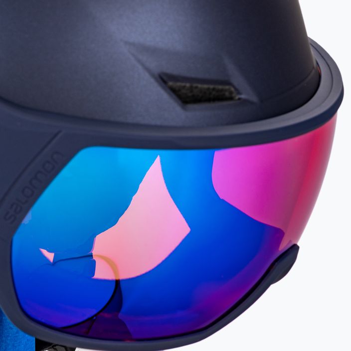 Dámská lyžařská helma Salomon Icon Lt Visor tmavě modrá L41199800 6