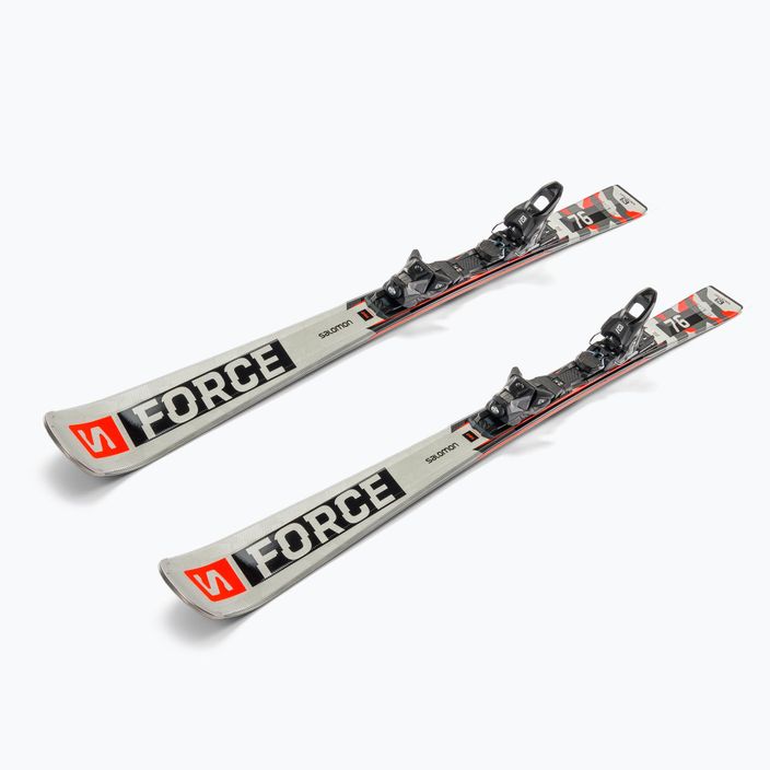 Pánské sjezdové lyže Salomon S/Force 76 stříbrné + M10 GW L41496200/L4113240010 4