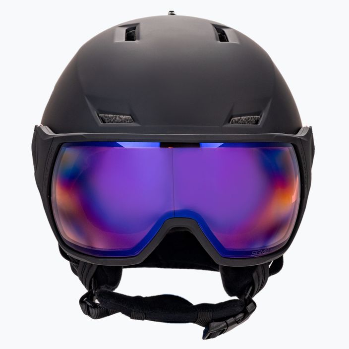 Pánská lyžařská helma Salomon Pioneer Lt Visor Photo Sigma černá L41532200 2