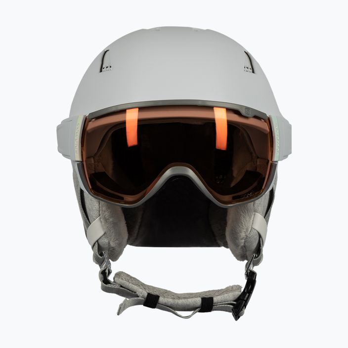 Dámská lyžařská helma Salomon Mirage Ca Photo Sigma bílá L41525700 2