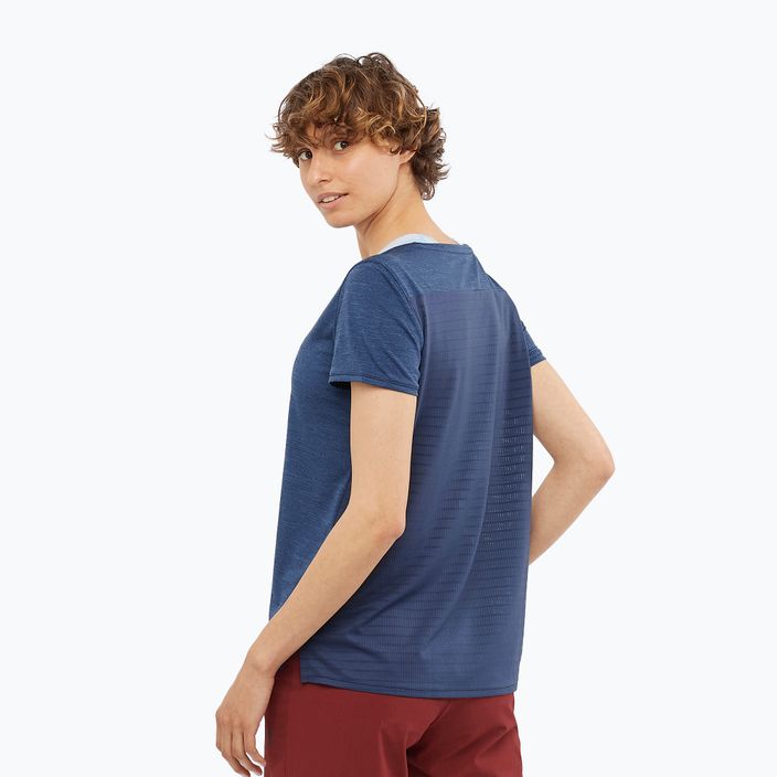 Dámské trekingové tričko Salomon Outline Summer SS tmavě modré LC1708700 3
