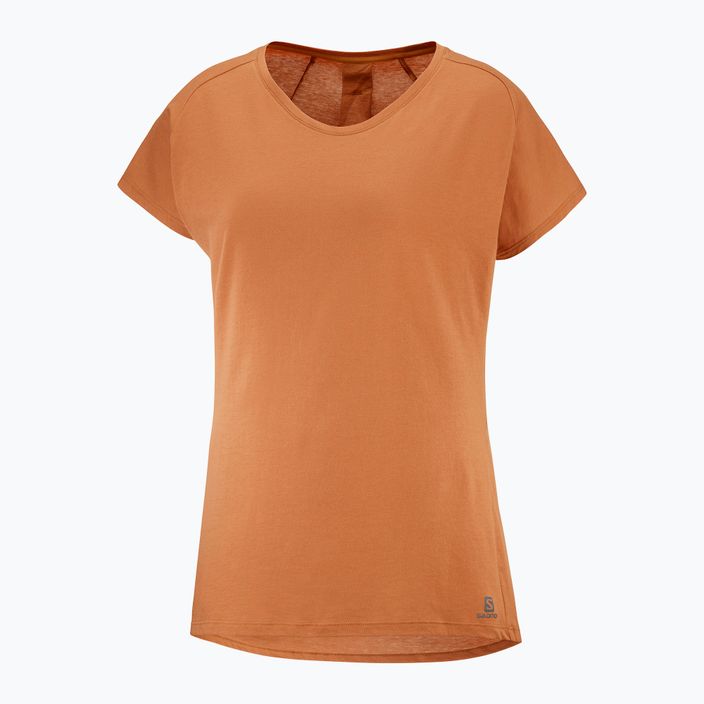 Dámské trekingové tričko Salomon Essential Shaped SS oranžové LC1700900