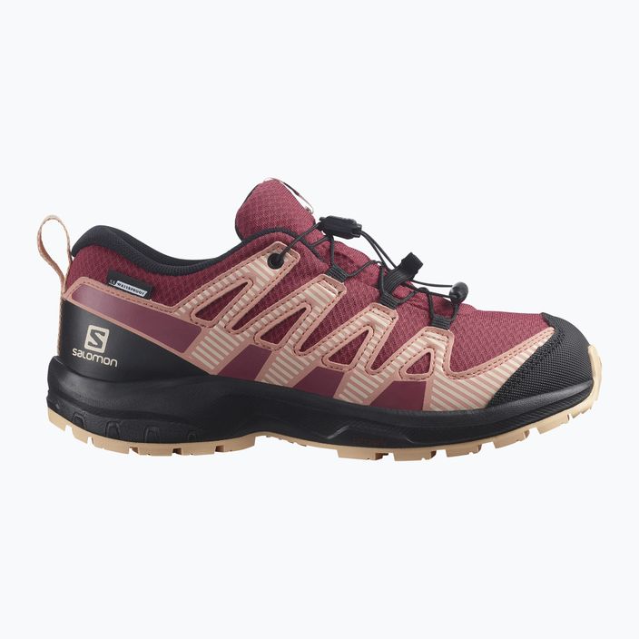 Dětské trekingové boty Salomon XA Pro V8 CSWP červené L41614400 12