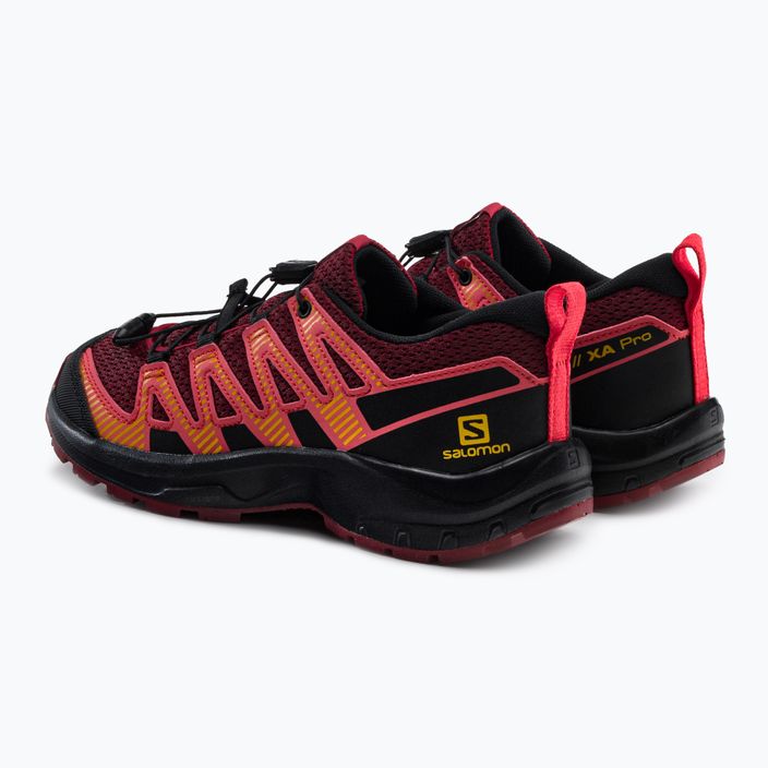 Dětské trailové boty Salomon XA Pro V8 bordové L41613800 3