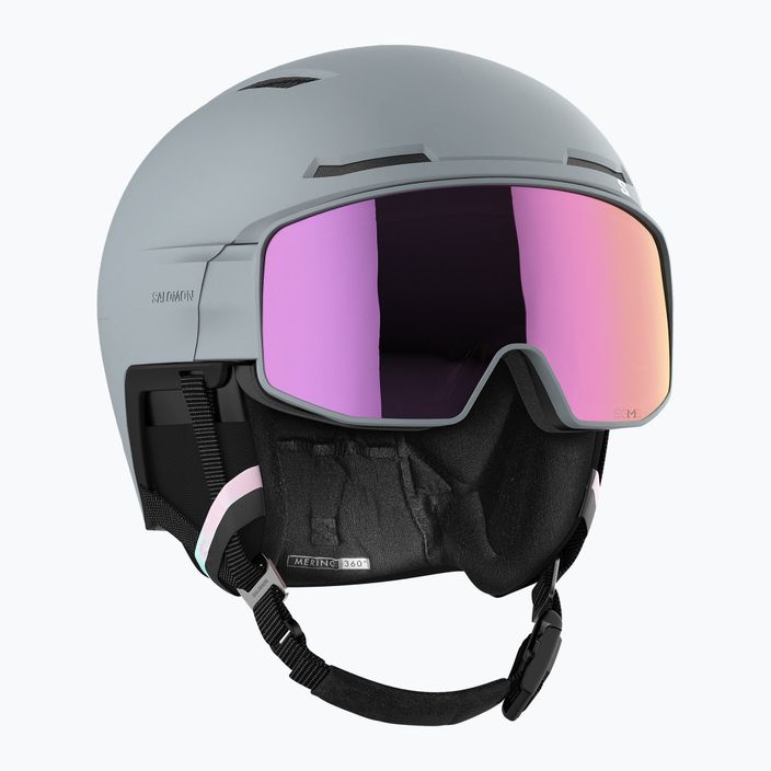Salomon Driver Prime Sigma Plus+el S1/S2 šedá lyžařská helma L47011200 8