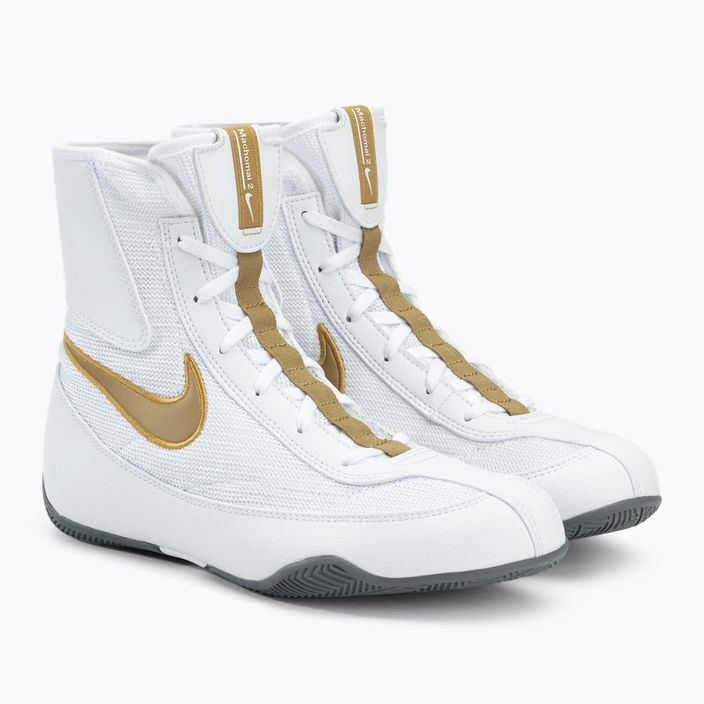 Boxerská obuv Nike Machomai bílo-zlatá 321819-170 4