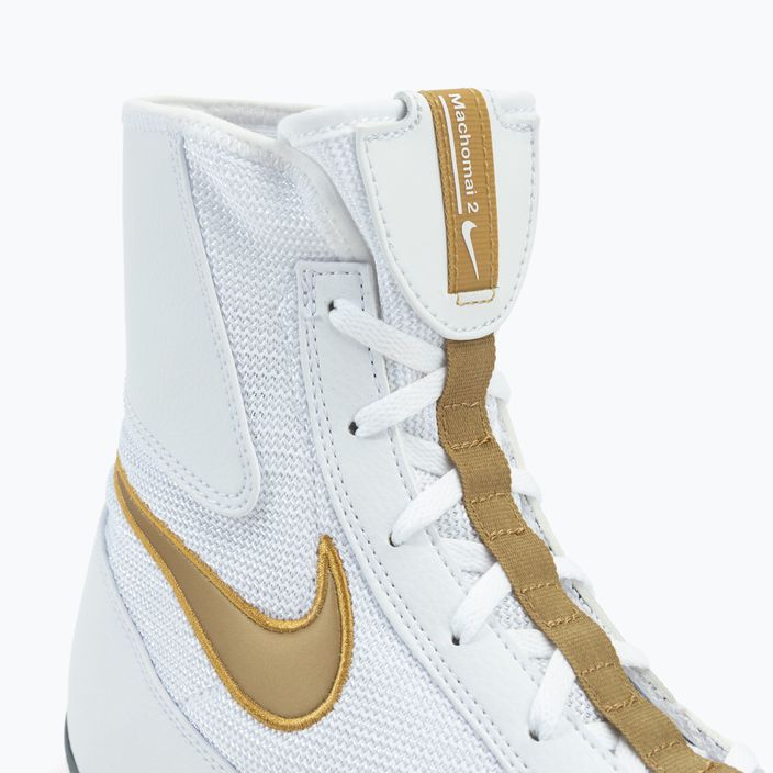 Boxerská obuv Nike Machomai bílo-zlatá 321819-170 8