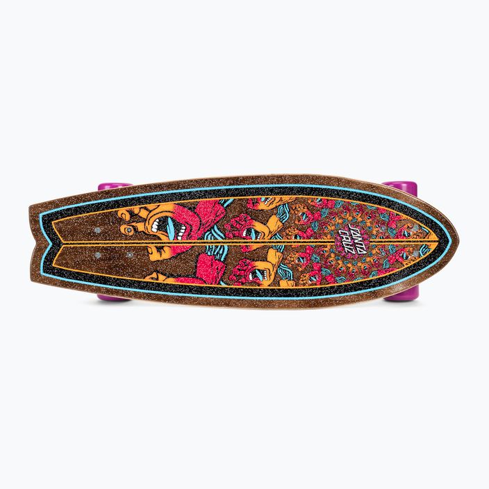 Cruiser skateboard Santa Cruz Cruzer Mandala Hand Shark 8.8 brown 124573 4