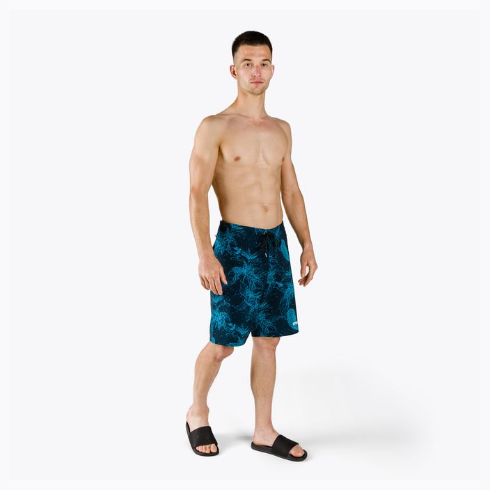 Pánské plavecké šortky Oakley Ohana Floral 20' modré FOA403022 3