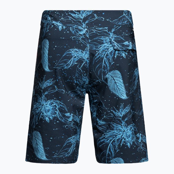 Pánské plavecké šortky Oakley Ohana Floral 20' modré FOA403022 6