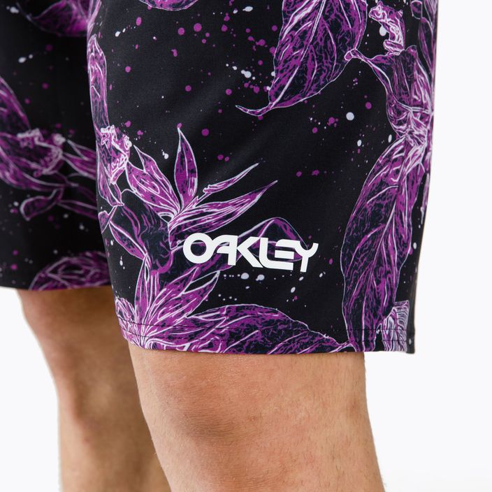 Pánské plavecké šortky Oakley Retro Split 21 fialové FOA403024 8