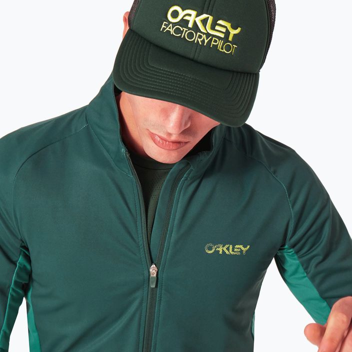 Pánský cyklistický dres Oakley Elements Thermal green FOA403117 5