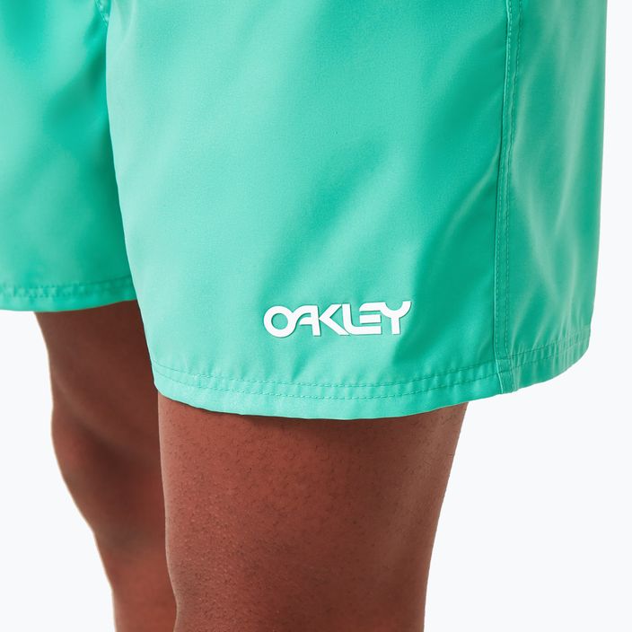 Oakley Beach Volley 16" zelené pánské plavecké šortky FOA4043107GR 7
