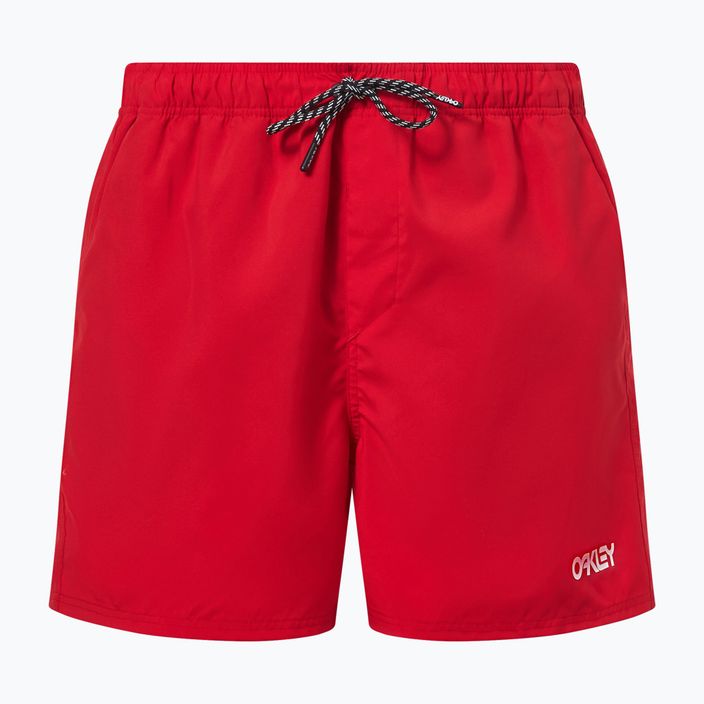 Pánské plavecké šortky Oakley Beach Volley 16" červené FOA404310465