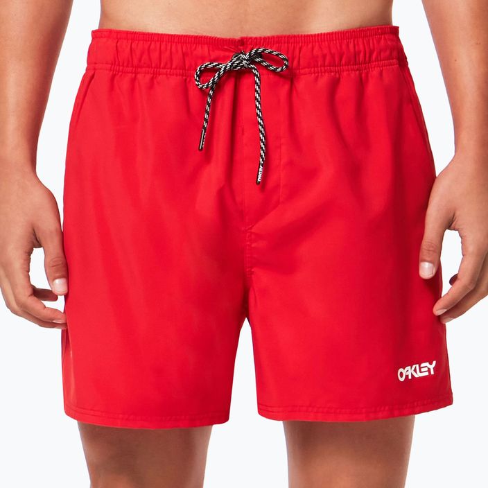Pánské plavecké šortky Oakley Beach Volley 16" červené FOA404310465 2