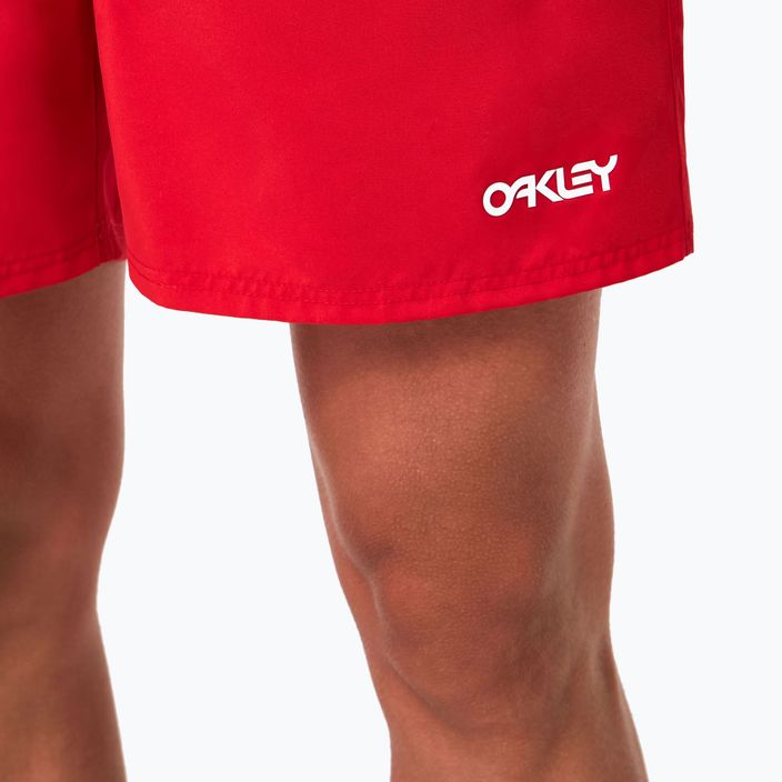 Pánské plavecké šortky Oakley Beach Volley 16" červené FOA404310465 7