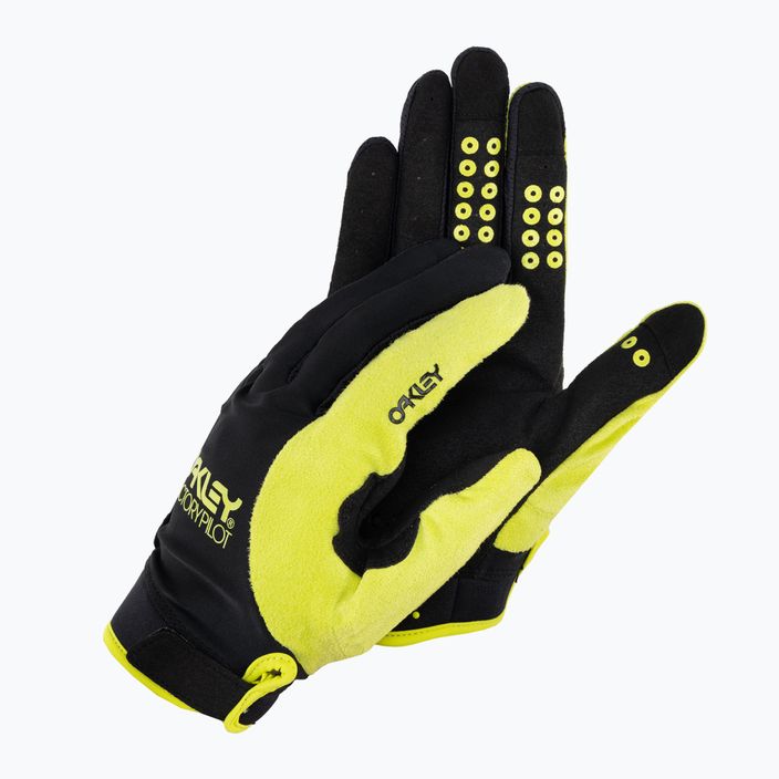 Cyklistické rukavice Oakley Switchback Mtb černo-žlute FOS900879