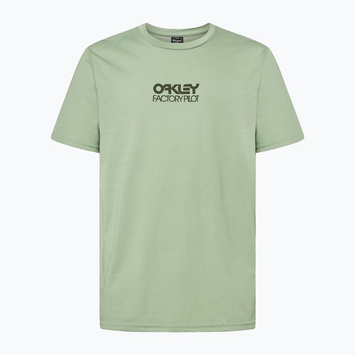 Pánské cyklistické tričko Oakley Factory Pilot Ss Tee green FOA404507