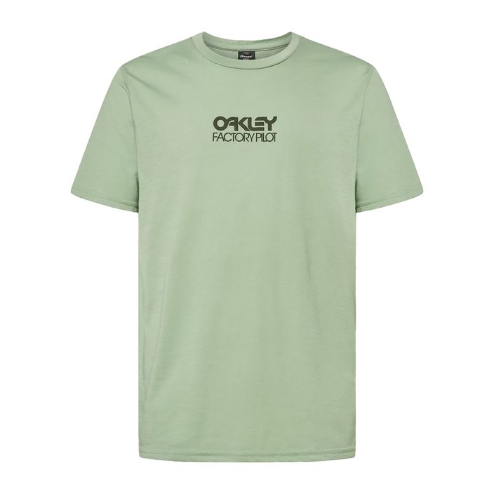 Pánské cyklistické tričko Oakley Factory Pilot Ss Tee green FOA404507 2