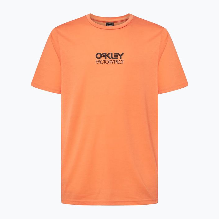 Pánské cyklistické tričko Oakley Factory Pilot Ss Tee orange FOA404507