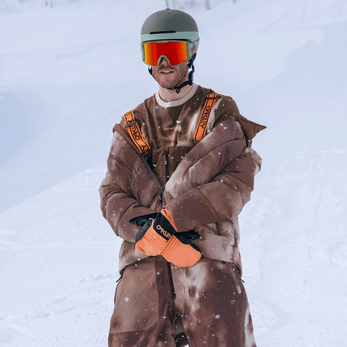 Pánské snowboardové kalhoty Oakley TC Gunn RC Bib 3.0 brown clouds print 18
