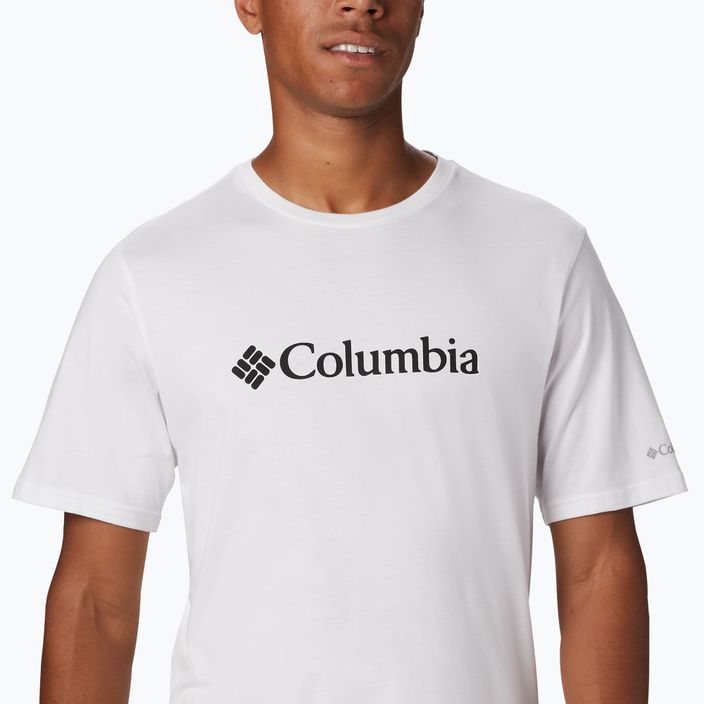 Pánské trekingové tričko  Columbia CSC Basic Logo bílé 1680053100 5