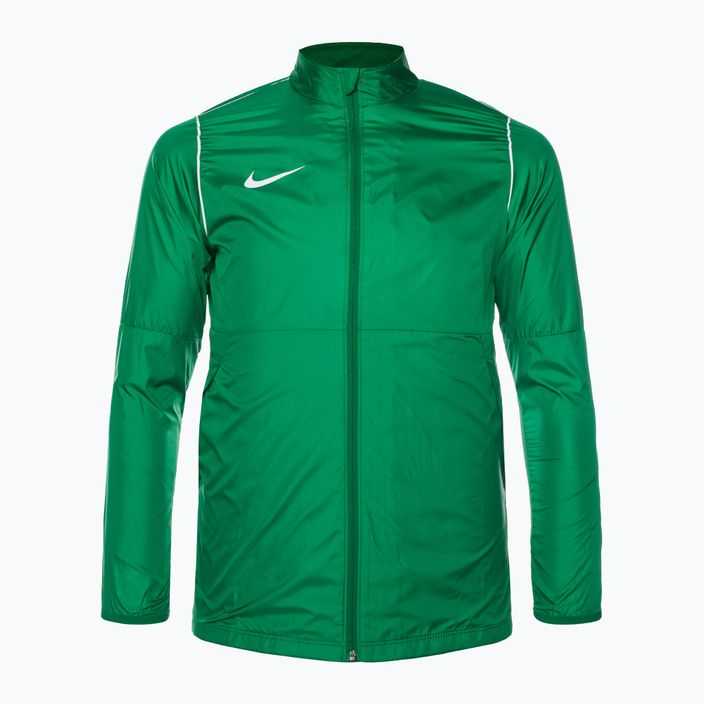 Pánská fotbalová bunda Nike Park 20 Rain Jacket pine green/white/white