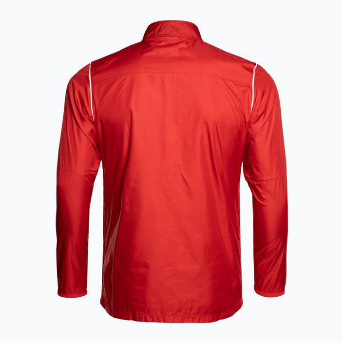 Pánská fotbalová bunda Nike Park 20 Rain Jacket univerzitní červená/bílá/bílá 2