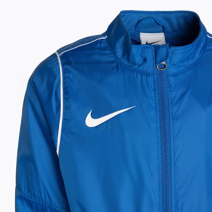 Dětská fotbalová bunda  Nike Park 20 Rain Jacket royal blue/white/white 3