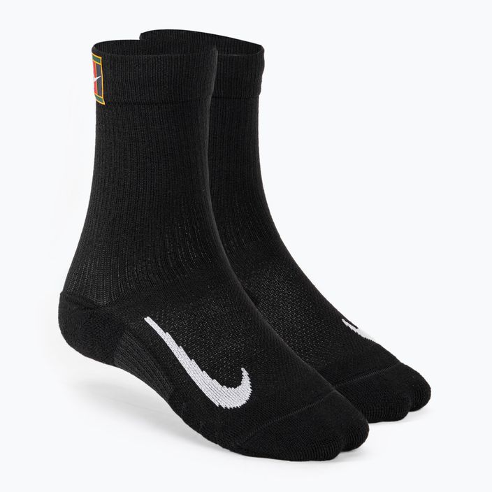 Tenisové ponožky Nike Court Multiplier Cushioned Crew 2pairs black/black