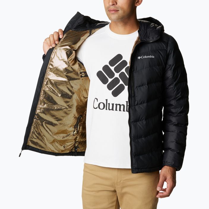 Pánská péřová bunda Columbia Labyrinth Loop s kapucí černá 4