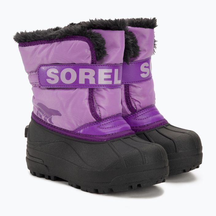 Juniorské sněhule Sorel Snow Commander gumdrop/purple violet 4