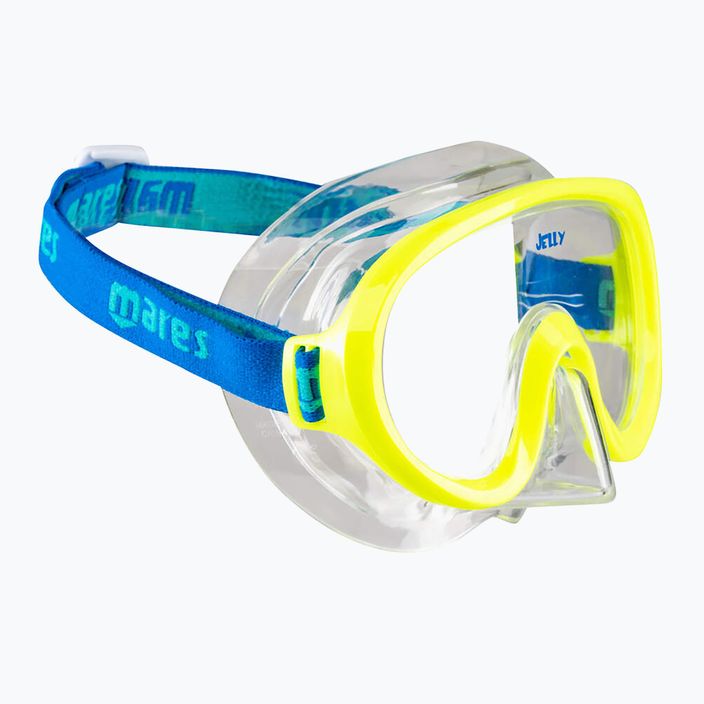 Dětská šnorchlovací maska  Mares Jelly lime/blue/clear 2