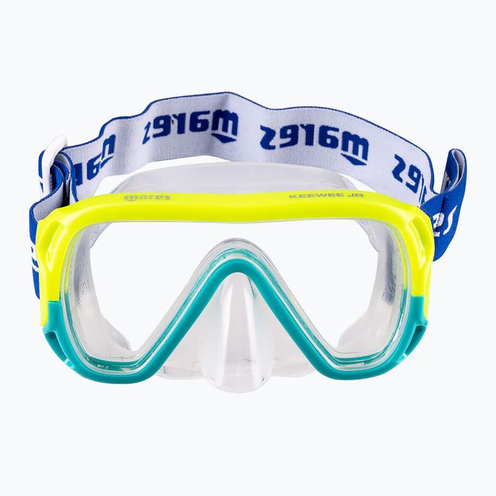 Dětskápotápěčská maska Mares Keewee Junior yellow / aqua / clear