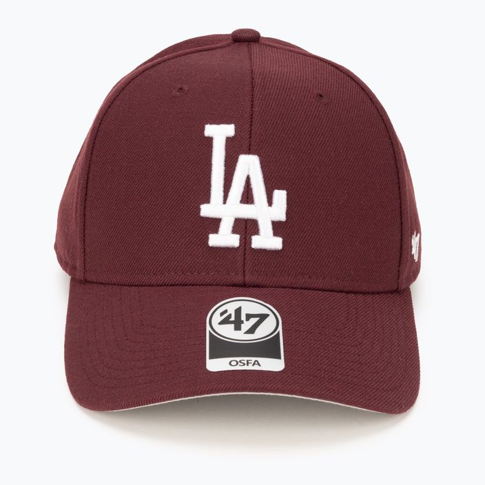 47 Brand MLB Los Angeles Dodgers MVP tmavě bordó baseballová čepice 4