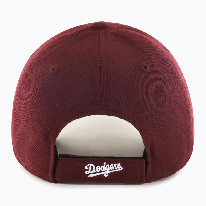 47 Brand MLB Los Angeles Dodgers MVP tmavě bordó baseballová čepice 6